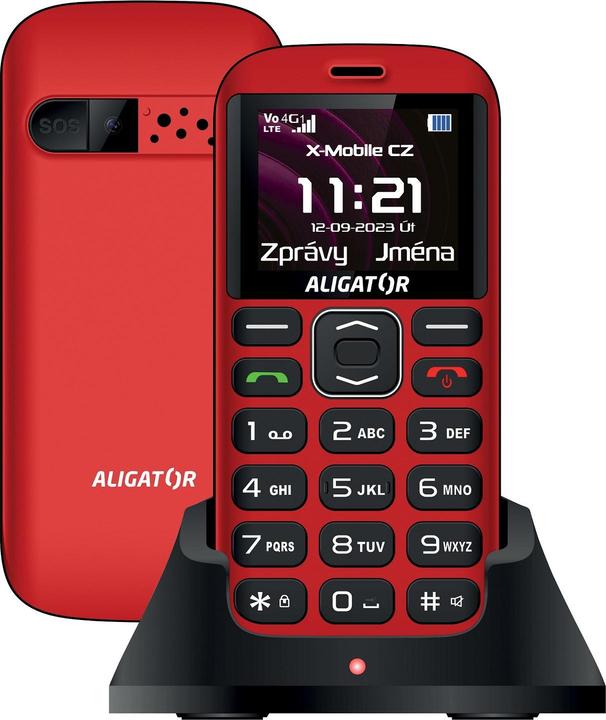 Aligator A720 Sen.??erveno-??ern+st.nab. (1.80")