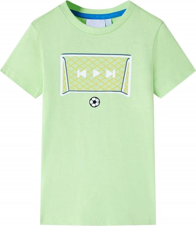 Immagine prodotto vidaXL Maglietta da bambino verde lime 128,Materiale: 100 % cotone,Colore (128)