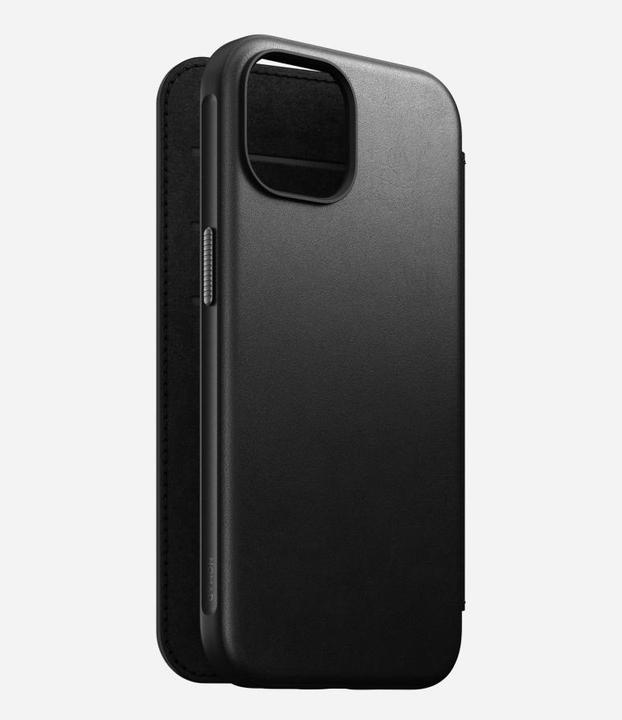 Produktbild Nomad Book Cover Modern Leather Folio iPhone 15 Schwarz (Apple iPhone 15)