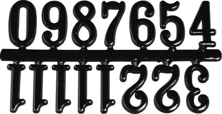 Image du produit Meyco Chiffres pour montres, 20mm, noir, autocollants