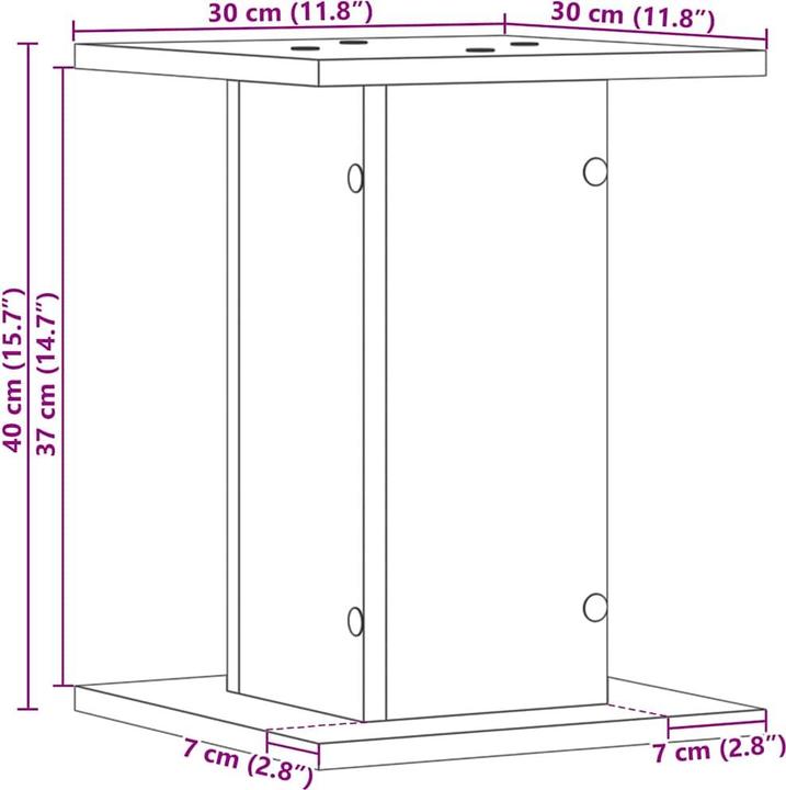 Produktbild vidaXL Lautsprecherzubehör (Ständer)