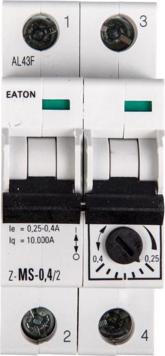 Actual product image Eaton Motor protection switch, 0.25-0.4 A, 2p 248391