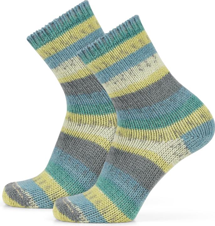 Produktbild Normani 2 Paar Gestrickte Wollsocken Bunt-geringelt (2er Pack, 39 - 42)