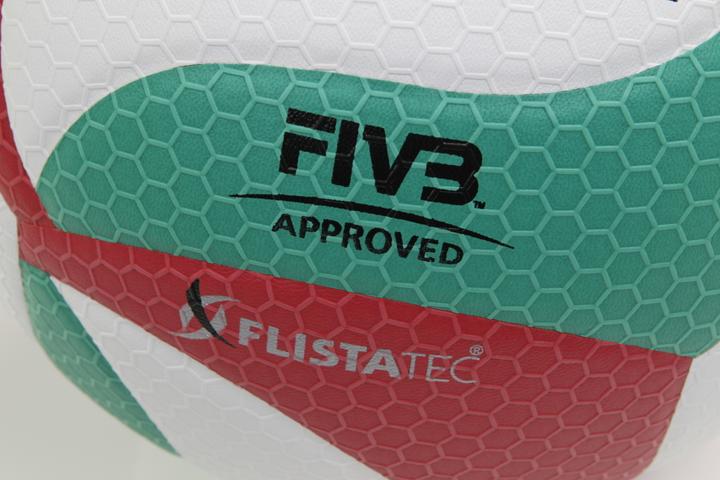 Produktbild Molten Europe Volleyball Flistatec (Grösse: 5, Farbe: 001 weiss/rot/grün) (5)