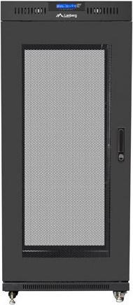 Produktbild Lanberg EINBAUSCHRANK RACK STEHEN 19" 27HE 600X600 SCHWARZ PERFORIERTE TÜR LCD (FLAT PACK) V2 (10.86 HE, 19 Zoll Rack)