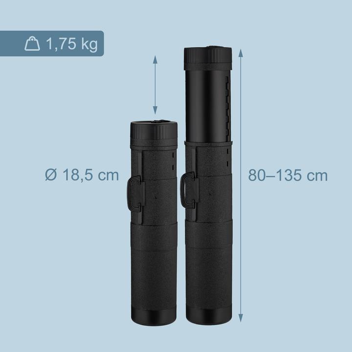 Image du produit Relaxdays - Posterrolle ausziehbar mit Griff, XL, 81–135 x 18,5 cm