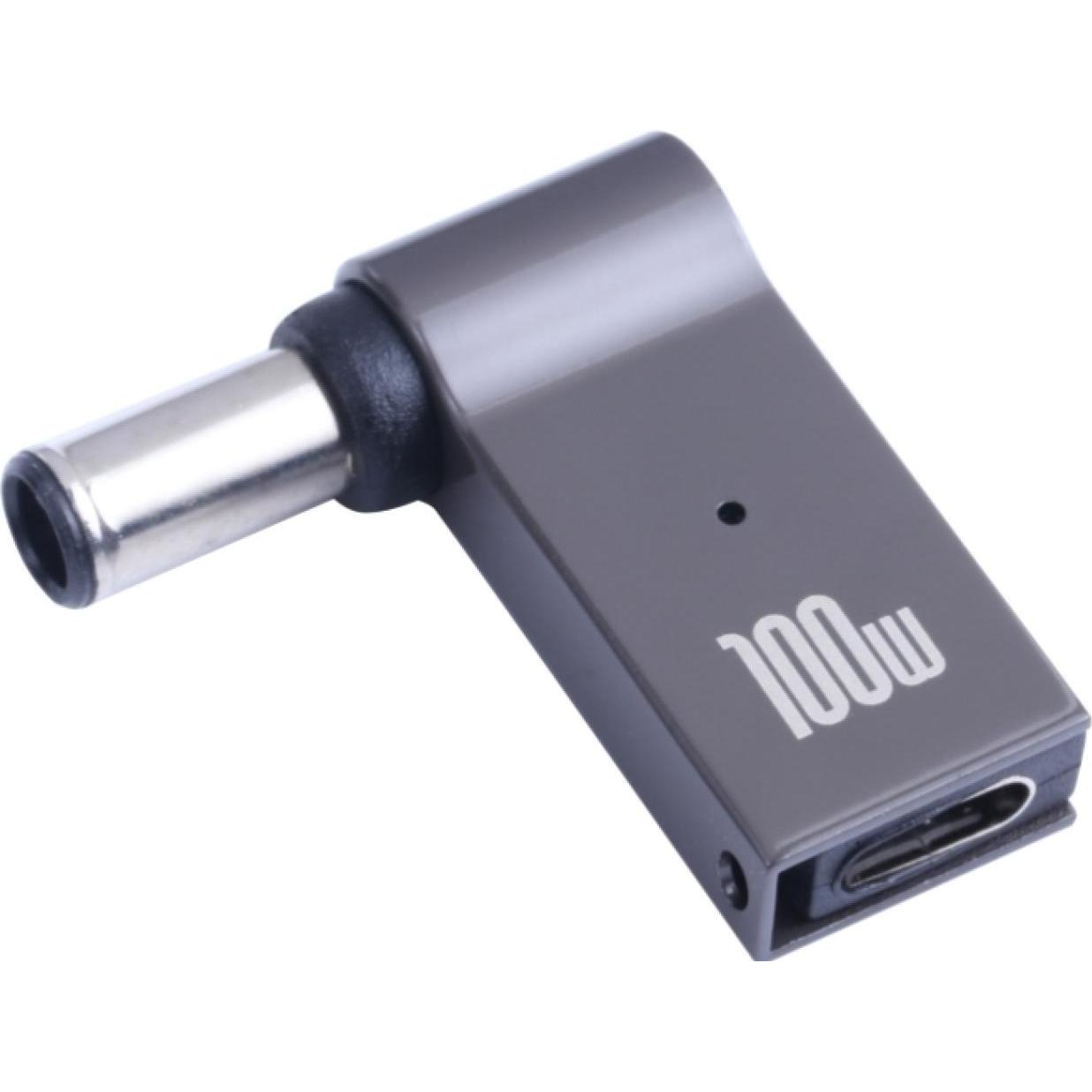 PowerGuard USB-C to Notebook Charger Adapter DC Barrel (6.0 x 4.5mm, 1.2mm) (90 W), Alimentatore per notebook, Grigio