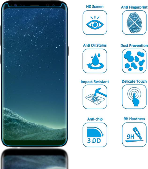 Produktbild Nalia Schutzglas (1 Stk., Samsung Galaxy S8+)