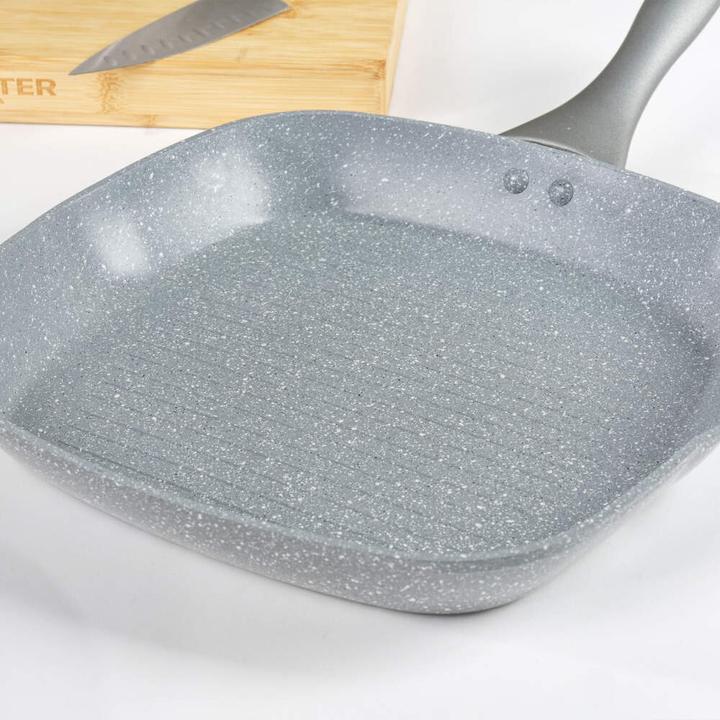 Actual product image Salter BW02773G1EU7 Marblestone 28cm Griddle Pan (28 cm, Grill pan, Aluminium)