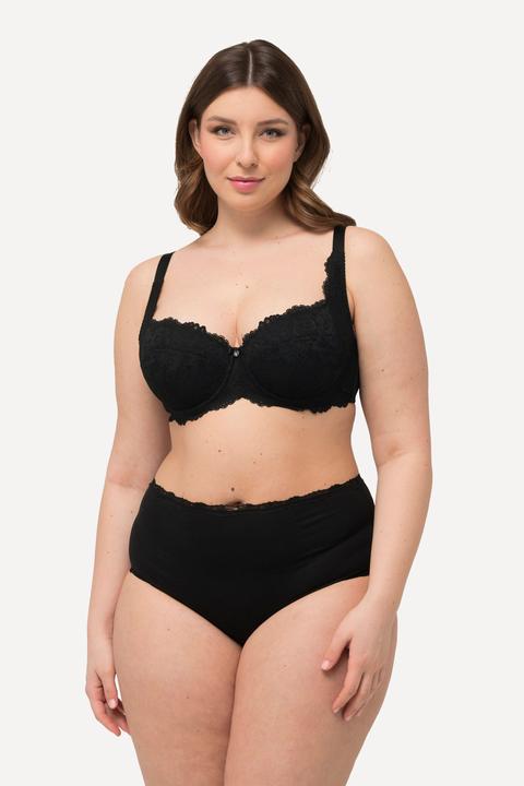 Actual product image Ulla Popken Bügel-BH, Softschalen, Balconette-BH, Spitze, Cup B - D (115 C)
