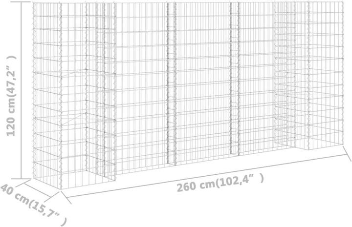 Actual product image vidaXL Gabionen-Pflanzkorb