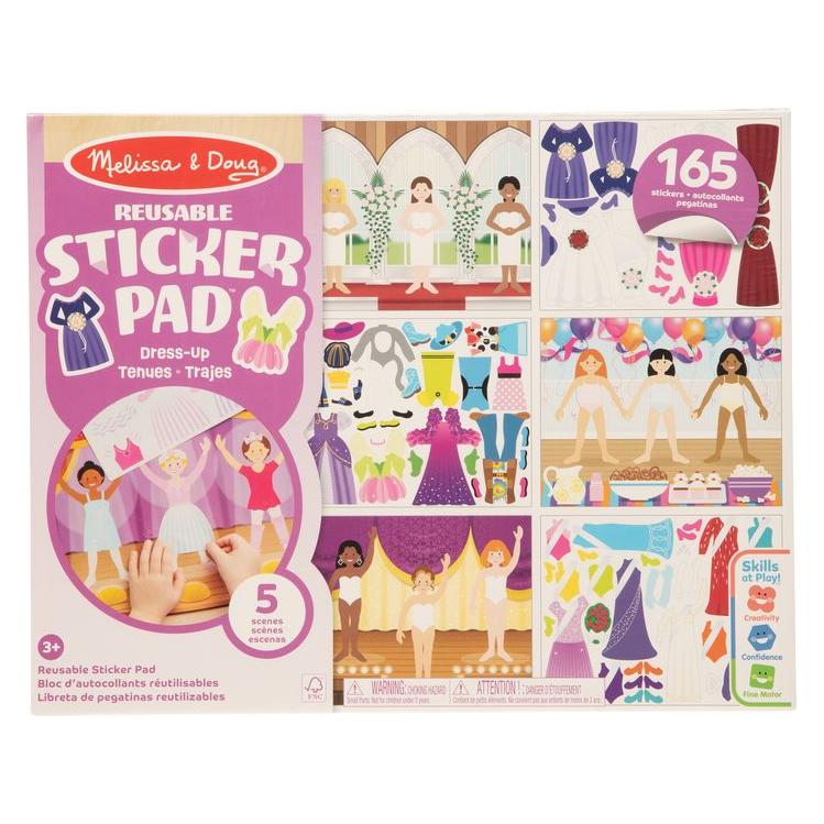 Spin Master Melissa & Doug – Herbruikbaar stickerboek – Aankleden – 165 stickers