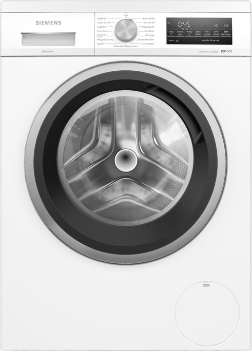 Siemens iQ500, washing machine, frontloader fullsize, 8 kg, 1400 rpm, WU14UT71 (8 kg, Links)