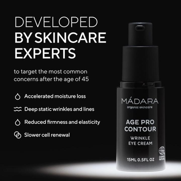 Image du produit Madara Agepro Contour Wrinkle Eye Cream 15ml Firming Anti-Wrinkle Undereye (Crème pour les yeux, 15 ml, Jour + nuit)
