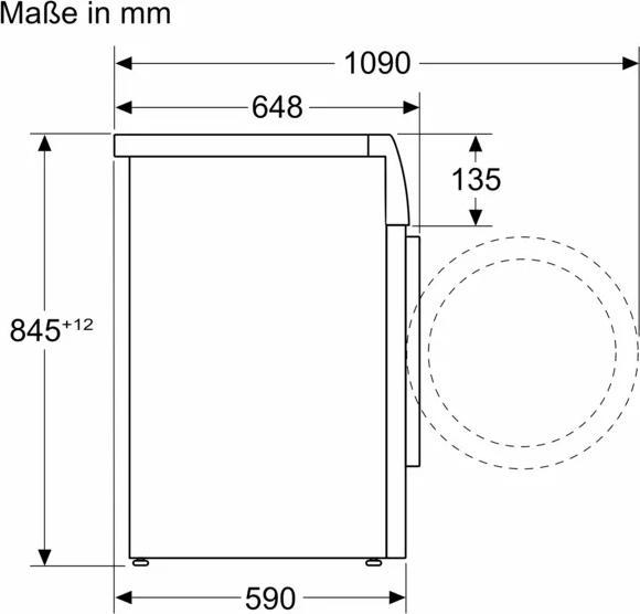 Produktbild Bosch Hausgeräte Waschmaschine WGB244A90 (9 kg, Links)