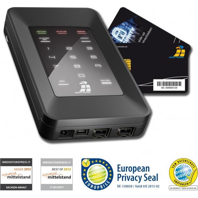 Thumbnail - Digittrade HS256S 1TB externe SSD High Security Festplatte 6,35cm 2,5Zoll mit Hardware Verschluesselung 256-... (1000 GB...