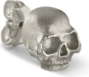 Produktbild Bikergold Ohrstecker Einzel Skull White (Silber 925)