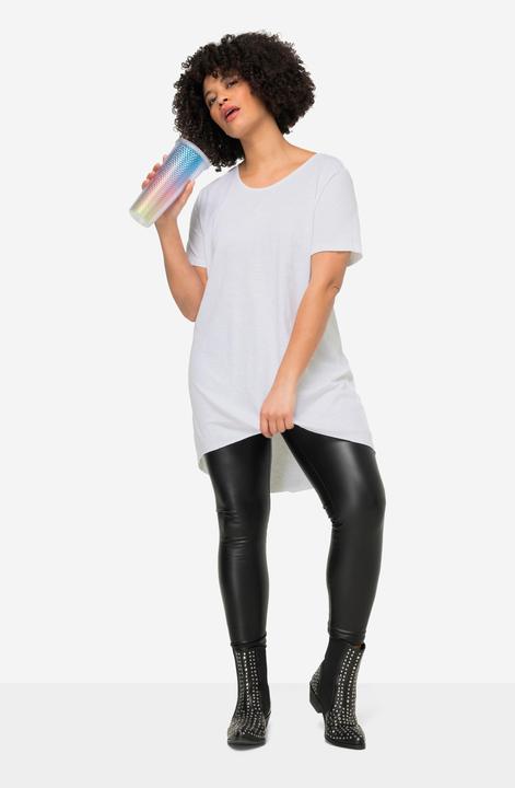 Image du produit Angel of Style T-shirt long à col rond, manches courtes et ourlet arrondi (48)