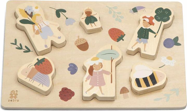 Image du produit Sebra Puzzle solide en bois, Pixie Land