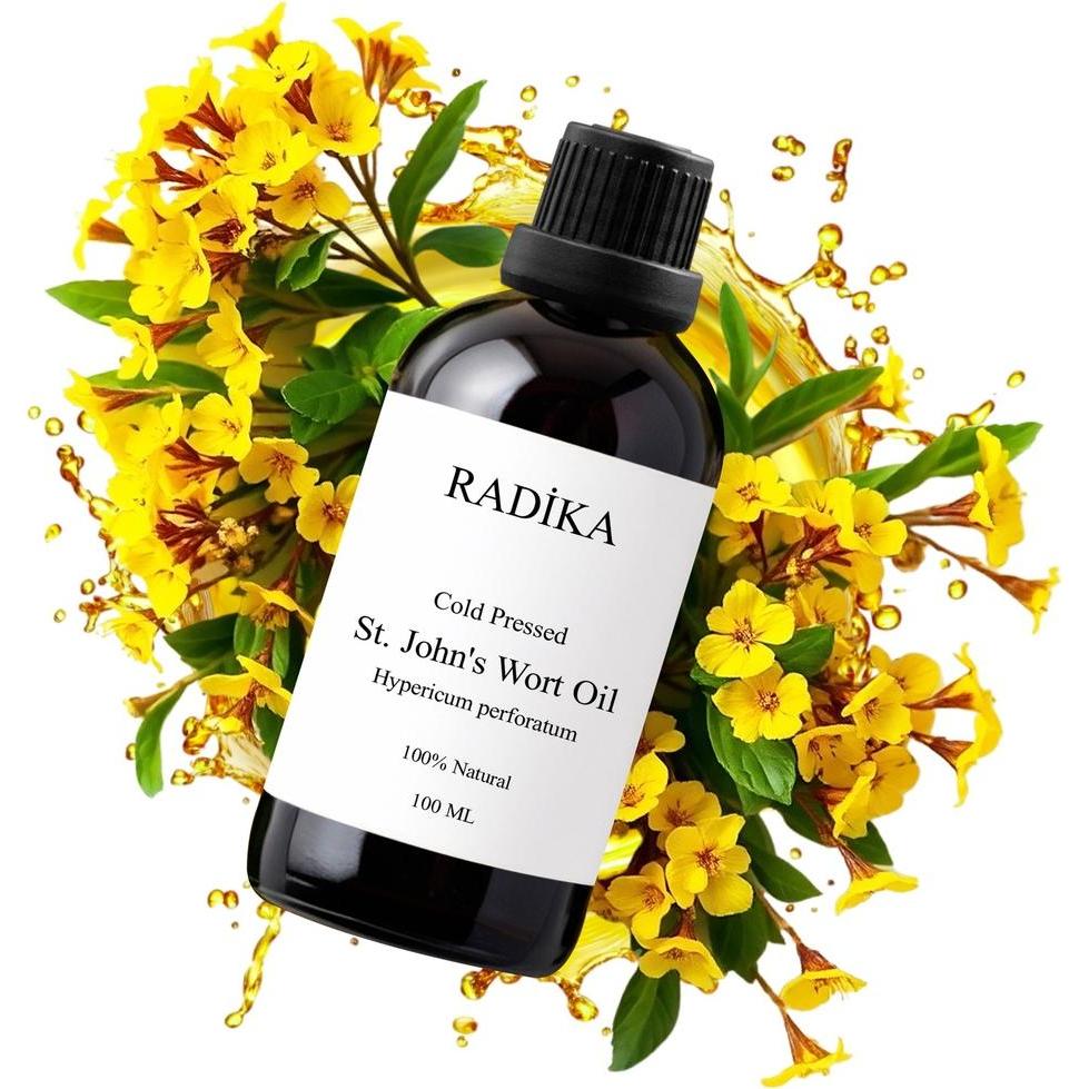 Radika Johanniskrautöl, Johanniskrautöl, 100 % Rein, BIO, natürlich, 100 ml (G-253466)