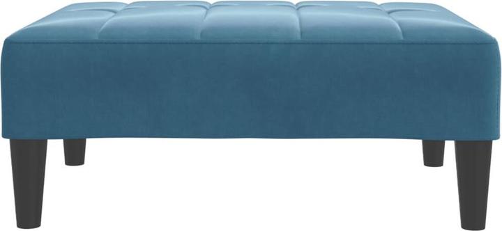 Image du produit VidaXL Repose-pieds Bleu 77x55x31 cm Velours