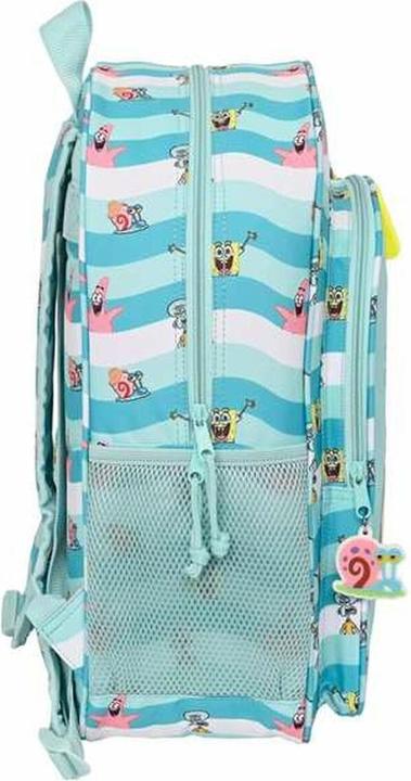 Image du produit Safta Sac à dos scolaire Spongebob Stay positive bleu blanc (33 x 42 x 14 cm)