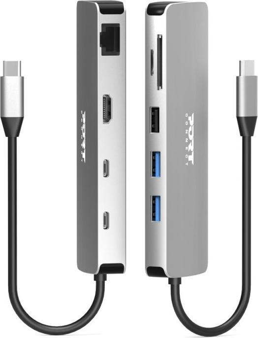 Image du produit Port Designs Port Dockingstation USB-C 9in1 5Gbps 85W 4K (USB-C, 9 ports)