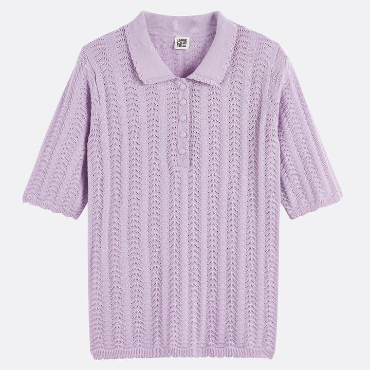 Produktbild La Redoute Collections Pullover mit Polokragen aus Baumwolle (S)