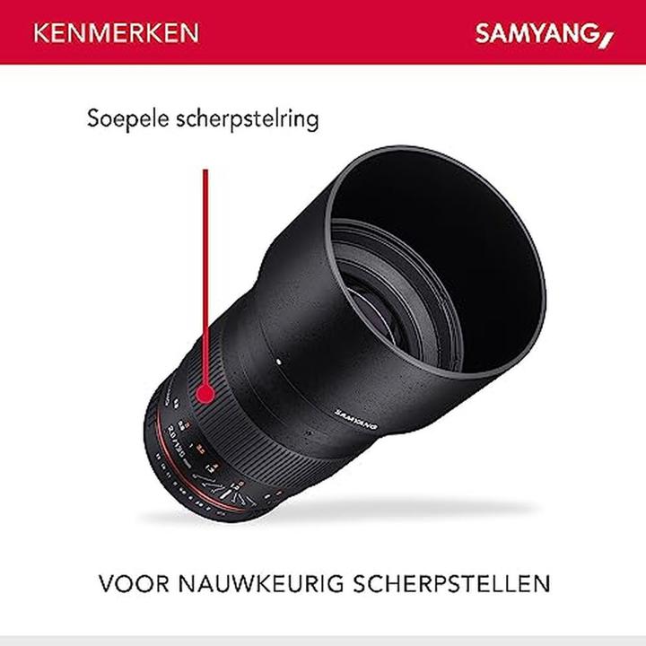 Productafbeelding Samyang 135mm f/2 - f/22 ED UMC - Canon EF (Canon EF, Volledig formaat)