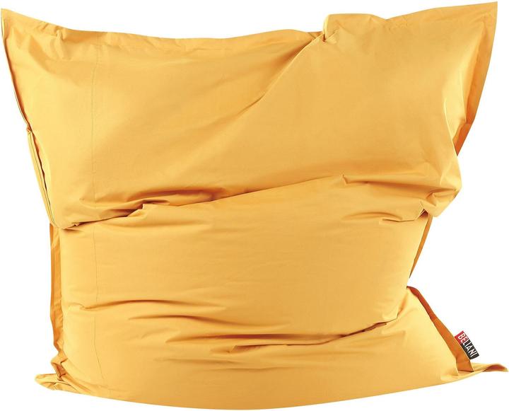 Beliani Beanbag with inner bag for indoor and outdoor use 180 x 230 cm yellow FUZZY