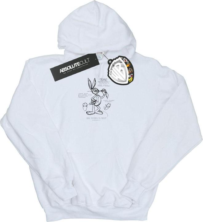 Immagine prodotto Looney Tunes Bugs Bunny Drawing Instruction Felpa con Cappuccio Uomo (3XL)