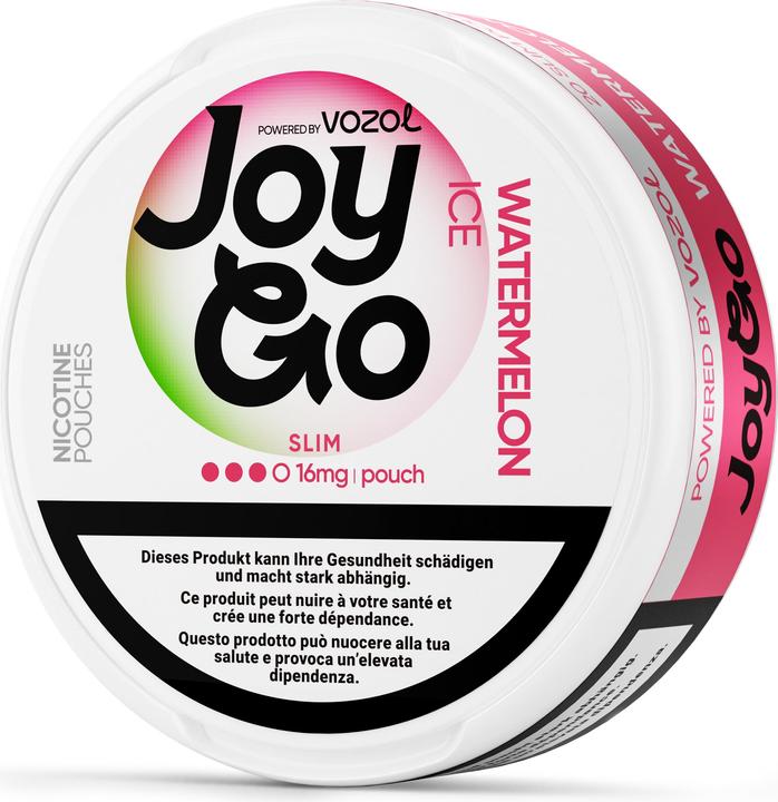 Vozol JoyGo Snus - Watermelon ICE, 16mg (Nicotine Pouches, 16 mg)