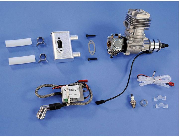 Actual product image DLE Engine dle 20 ra petrol engine with rear exhaust "original"