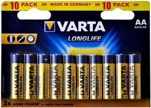 Immagine prodotto Varta Longlife (10 pz., AA, 2800 mAh)