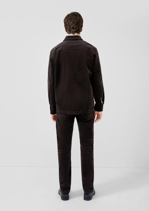 Image du produit S.Oliver Hemd Regular Fit: Feincord-Overshirt mit Brusttaschen und Label-Detail (M)