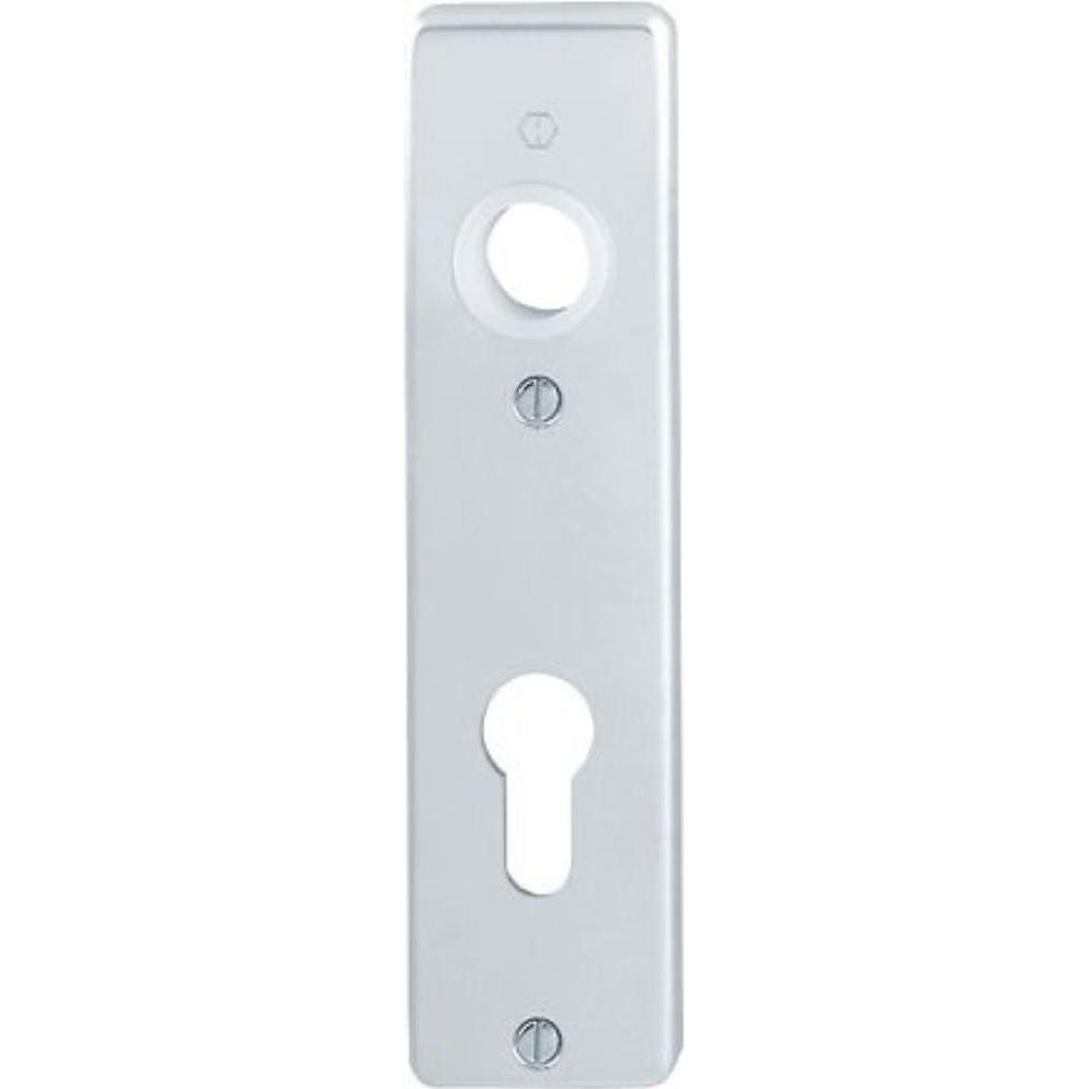 Hoppe, Türgriff + Fenstergriff, Kurzschildpaar 202KP Aluminium F1 PZ Paar (Türschild)