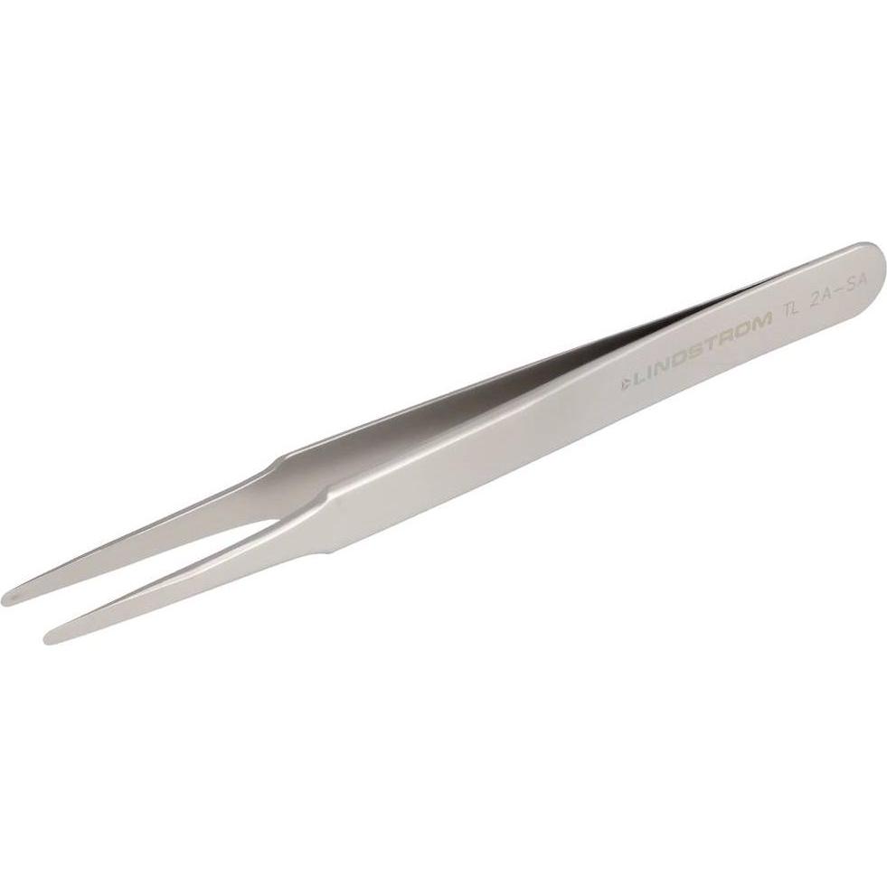 Bahco, Pinzette, Hochpräzisionspinzette aus Edelstahl Typ 2A mit flachen und feinen runden Spitzen, 120mm