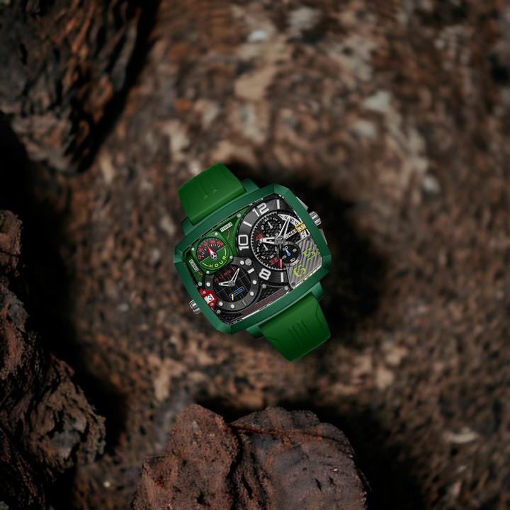 Immagine prodotto Nubeo NB-6084-03 Orologio da uomo Odyssey Triple Time-Zone Limited 58mm 5ATM (Cronografo)