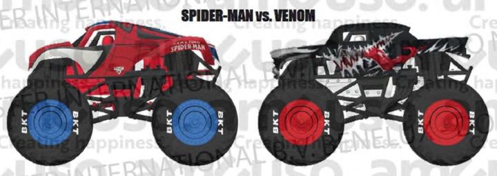 Produktbild Monster Jam - 1:64 - 2-Pack - Marvel - Spiderman V