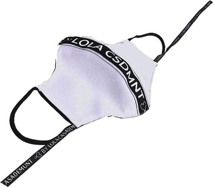 Lola Casademunt Wiederverwendbare Stoff-Hygienemaske Weiss Mit Logo (1 x)