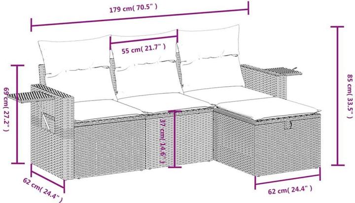 Immagine prodotto vidaXL Garten Sofagarnitur
