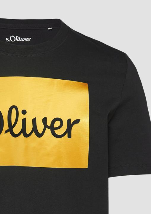 Produktbild S.Oliver T-Shirt T-Shirt mit Gold- oder Silber-Print (XXL)
