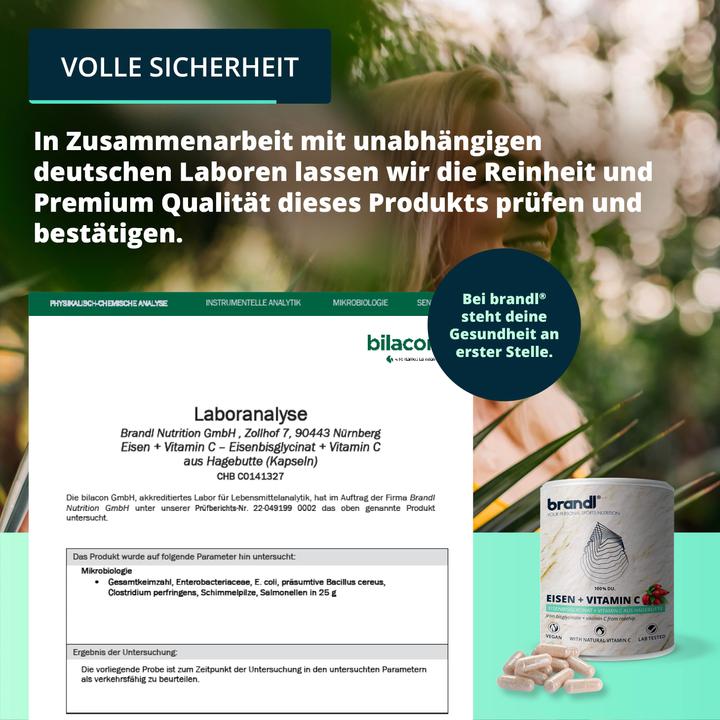 Image du produit Brandl Comprimés de fer (bisglycinate de fer) (1 pièce(s), Capsules, 60 g)