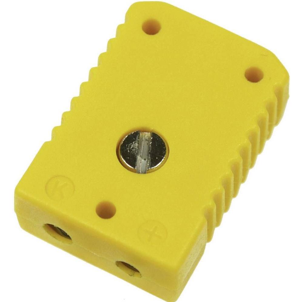 B+B Thermo-Technik Standard-Thermoelementsteckver, Elektronikkabel + Stecker, Gelb
