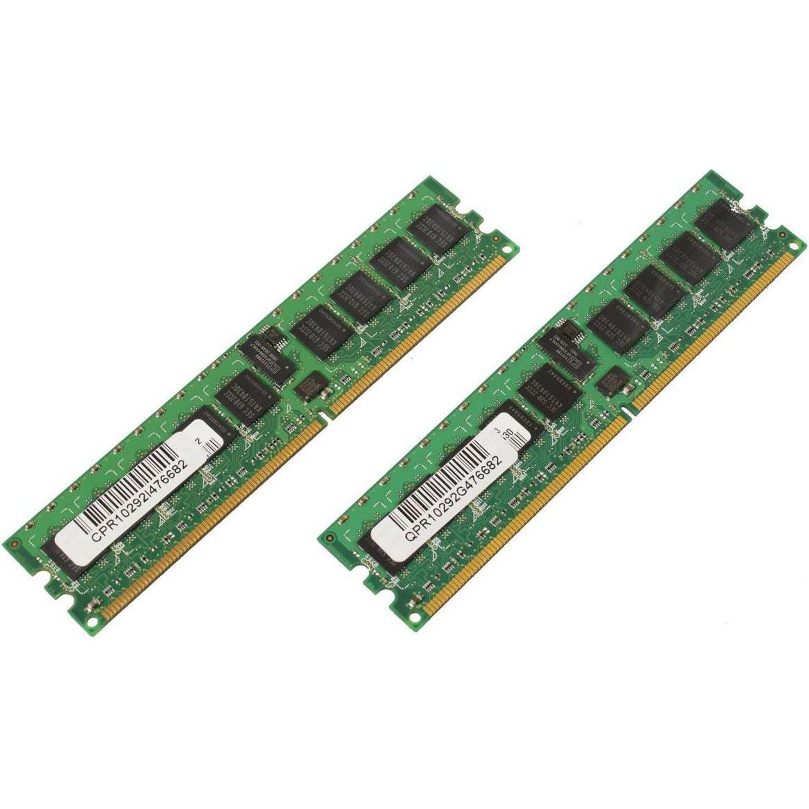 Thumbnail - CoreParts kit DDR2 ECC/REG Speichermodul GB (2 x 1GB), RAM Modellspezifisch, Grün