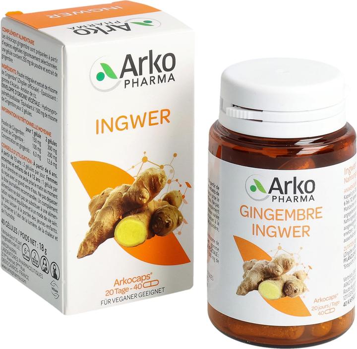 Actual product image Arkopharma Ingwer (40 pcs., Capsules, 42 g)