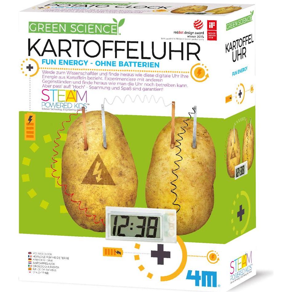 4M Bausatz für eine Kartoffeluhr Green Science