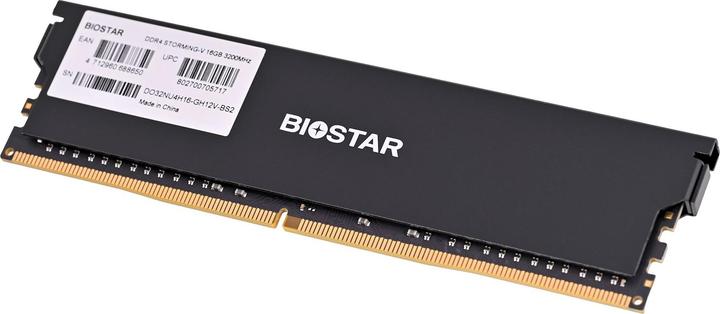 Produktbild Biostar Pamięć DDR4 16GB 3200MHz Heatsink Storming (1 x 16GB, 3200 MHz, DDR4-RAM, DIMM)
