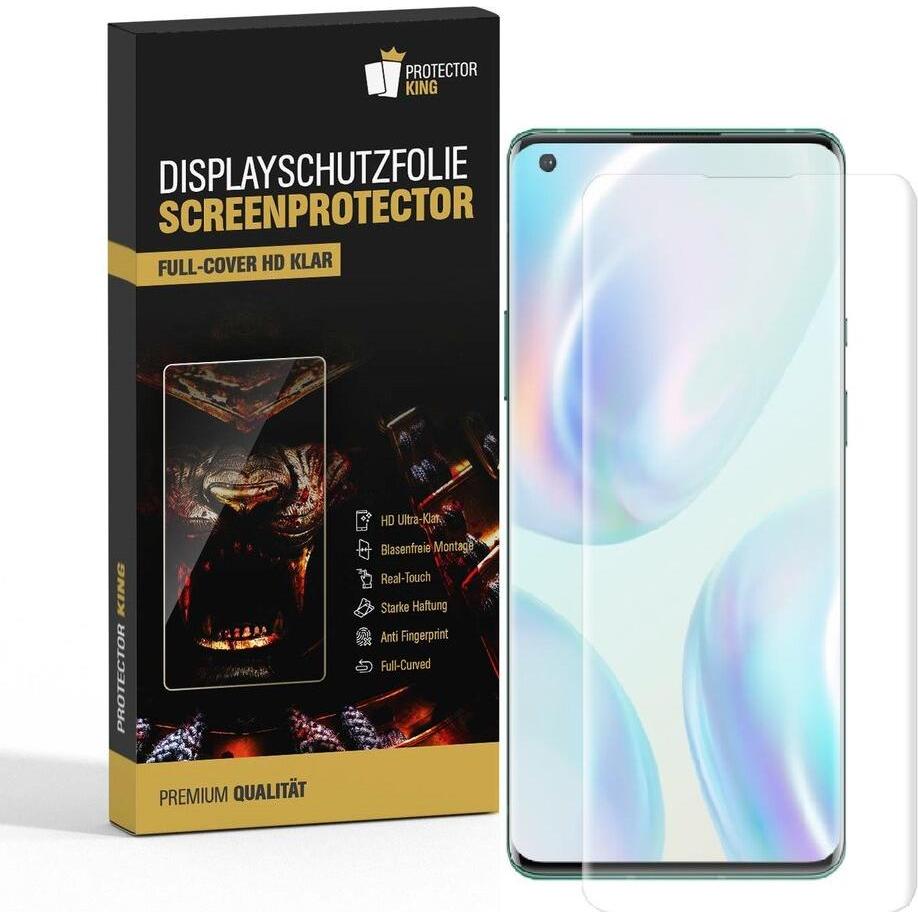 Protectorking 3x Premium Displayschutzfolie 3D KLAR (3 Stück, Oneplus 8), Smartphone Schutzfolie