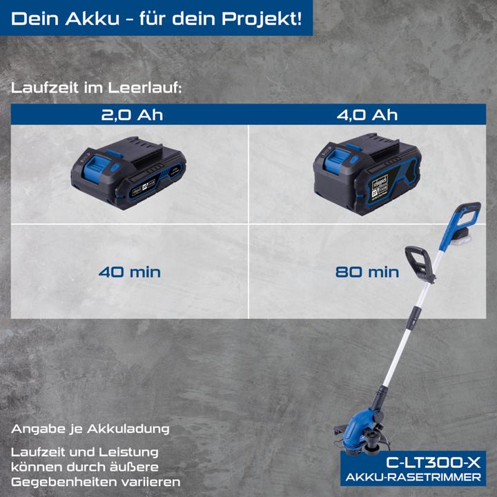 Productafbeelding Scheppach Draadloze grastrimmer C-LT300-X (doe-het-zelf)